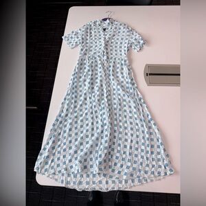 Urban outfitters blue and white checkered dress